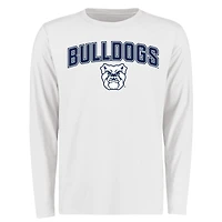 Men's White Butler Bulldogs Proud Mascot Long Sleeve T-Shirt