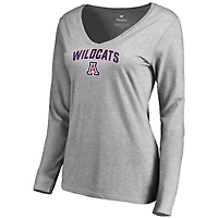 Women's Ash Arizona Wildcats Proud Mascot Long Sleeve T-Shirt