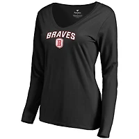 Women's Black Bradley Braves Proud Mascot Long Sleeve T-Shirt