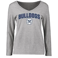 Women's Ash Butler Bulldogs Proud Mascot Long Sleeve T-Shirt
