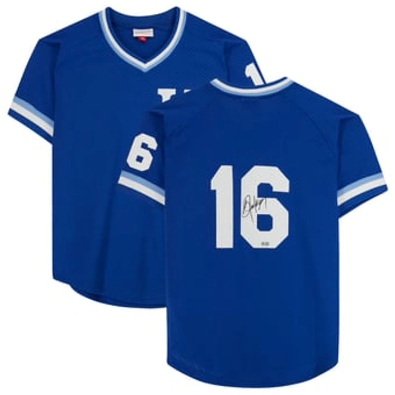 Bo Jackson Kansas City Royals Autographed Mitchell and Ness Blue Batting Practice Replica Jersey