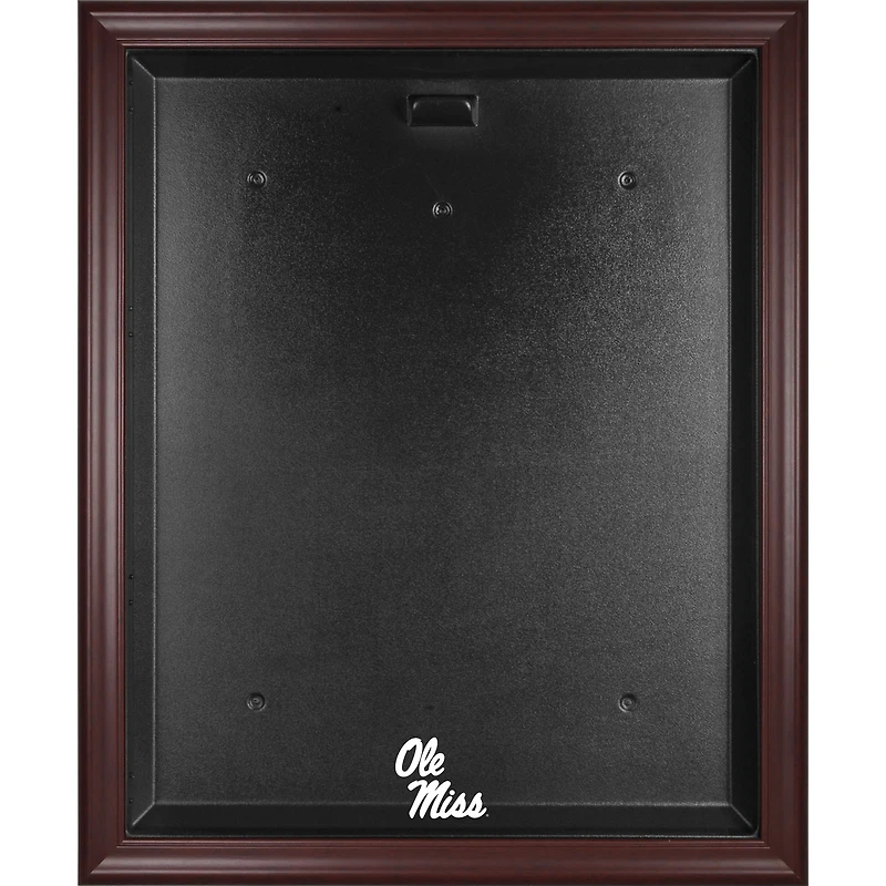 Ole Miss Rebels Mahogany Framed Logo Jersey Display Case