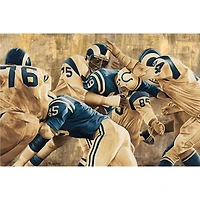 Los Angeles Rams Deacon Jones Foundation "Fearsome Foursome" Fine Art Canvas Print 24" x 36" by Artist Jason Robichau