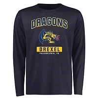 Men's Navy Drexel Dragons Campus Icon Long Sleeve T-Shirt