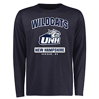 Men's Navy New Hampshire Wildcats Campus Icon Long Sleeve T-Shirt