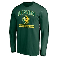 Men's Green NDSU Bison Campus Icon Long Sleeve T-Shirt