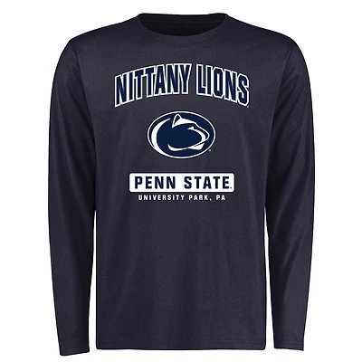 Men's Navy Penn State Nittany Lions Campus Icon Long Sleeve T-Shirt