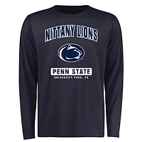 Men's Navy Penn State Nittany Lions Campus Icon Long Sleeve T-Shirt