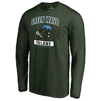Men's Green Tulane Green Wave Campus Icon Long Sleeve T-Shirt