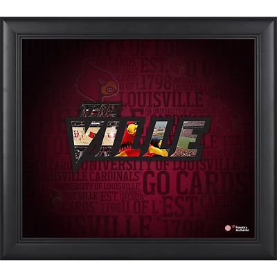 Louisville Cardinals Framed 15'' x 17'' Team Heritage Collage