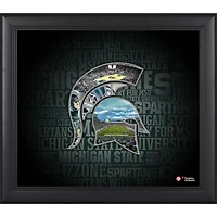 Michigan State Spartans Framed 15'' x 17'' Team Heritage Collage