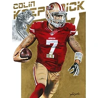 San Francisco 49ers "Colin Kaepernick" Deacon Jones Foundation Fine Art Canvas Print 18" x 24" by Artist Joshua Jacobs