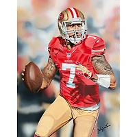 San Francisco 49ers "Kapp Attack" Deacon Jones Foundation Fine Art Canvas Print 18" x 24" by Artist Joshua Jacobs