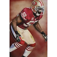 San Francisco 49ers "Patrick Willis" Deacon Jones Foundation Fine Art Canvas Print 18" x 24" by Artist Rob Jackson