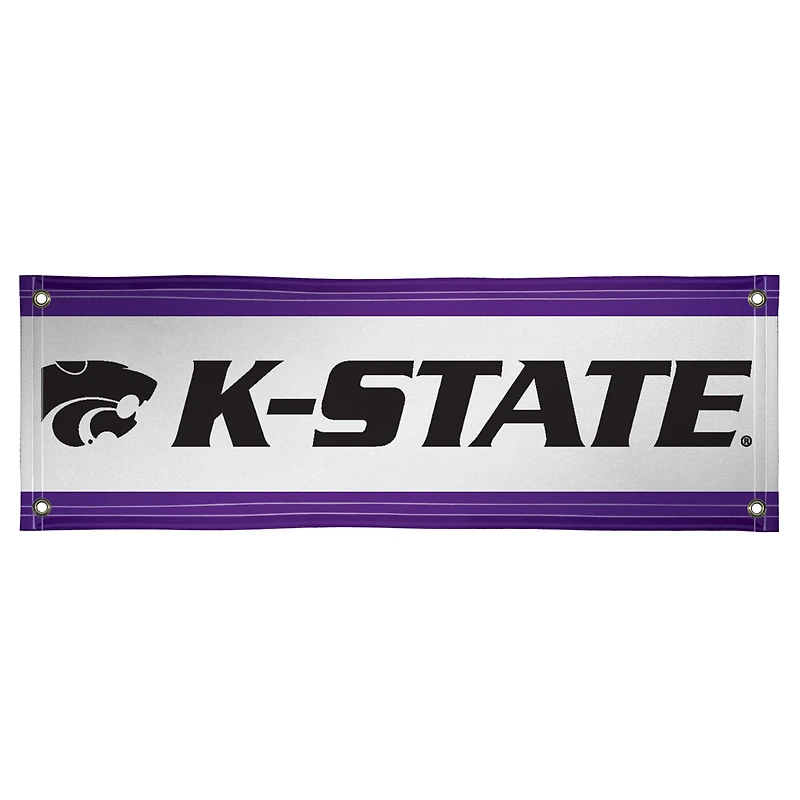 White Kansas State Wildcats 2' x 6' Vinyl Banner