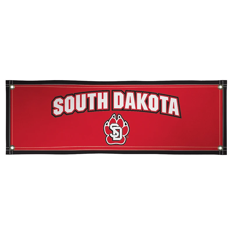 Black South Dakota Coyotes 2' x 6' Vinyl Banner