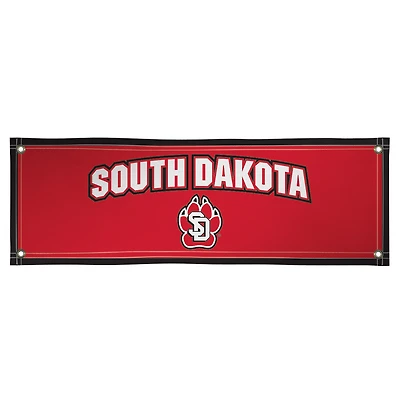 Black South Dakota Coyotes 2' x 6' Vinyl Banner