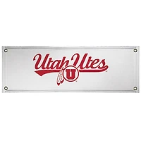 White Utah Utes 2' x 6' Vinyl Banner