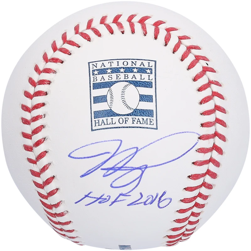 Mike Piazza New York Mets Autographed Hall of Fame Logo Baseball with "HOF 2016" Inscription
