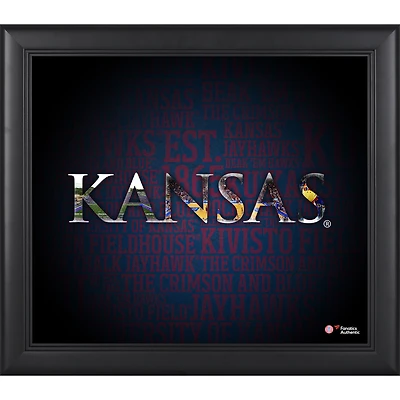 Kansas Jayhawks Framed 15" x 17" Team Heritage Collage