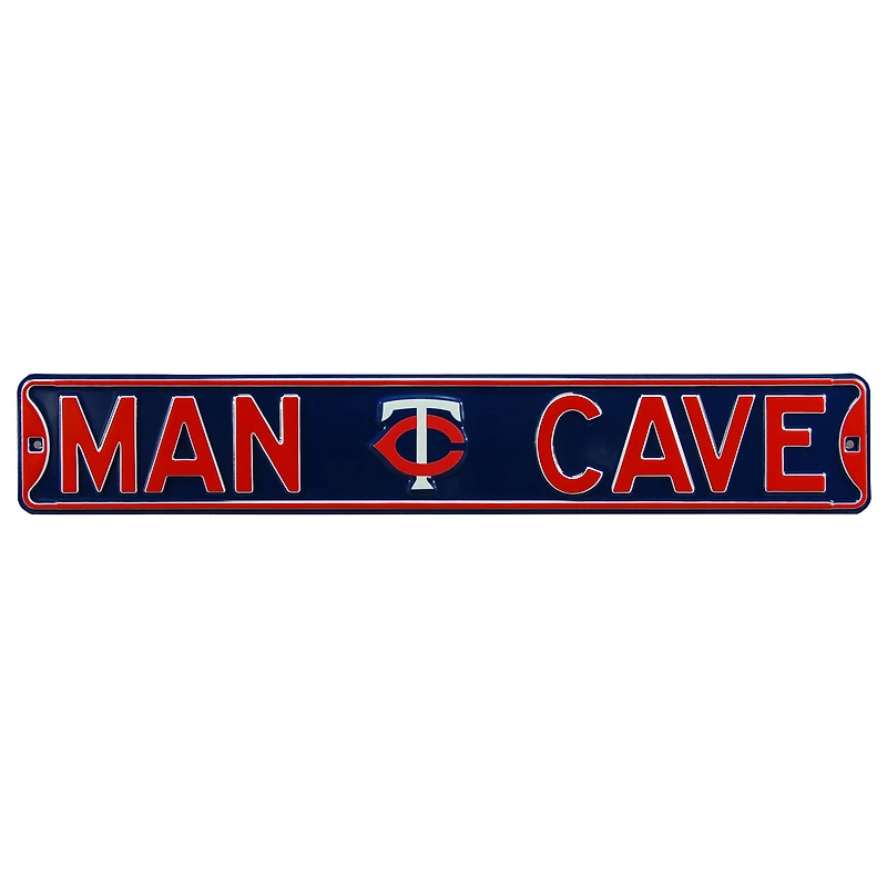 Navy Minnesota Twins 6" x 36" Man Cave Steel Street Sign