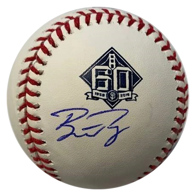 Buster Posey Autographed 60th Anniversary Baseball