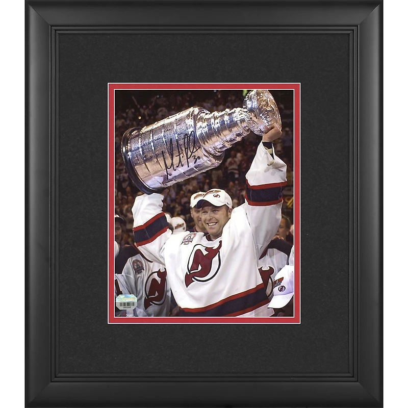 Martin Brodeur New Jersey Devils Framed Autographed 8" x 10" Raising Cup Photograph