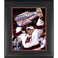Martin Brodeur New Jersey Devils Framed Autographed 16" x 20" Raising Cup Photograph