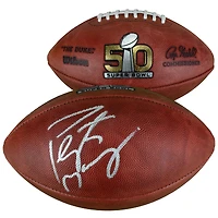 Peyton Manning Denver Broncos Autographed Super Bowl 50 Football