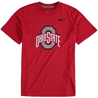 Youth Nike Ohio State Buckeyes Scarlet Logo Legend Performance T-Shirt