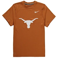 Youth Nike Texas Longhorns Texas Orange Logo Legend Performance T-Shirt