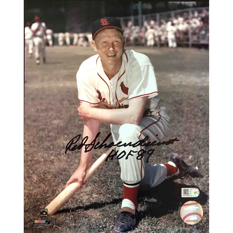 St. Louis Cardinals Red Schoendienst HOF89 Autographed Photo