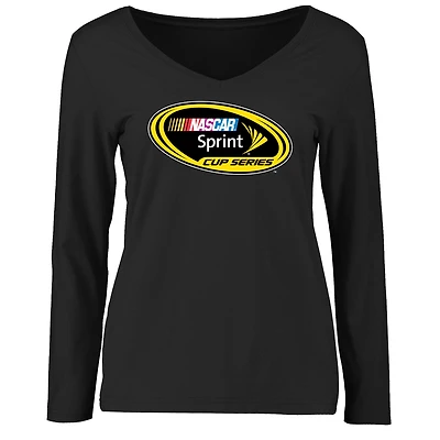 Women's Black NASCAR Sprint Cup Series Long Sleeve T-Shirt