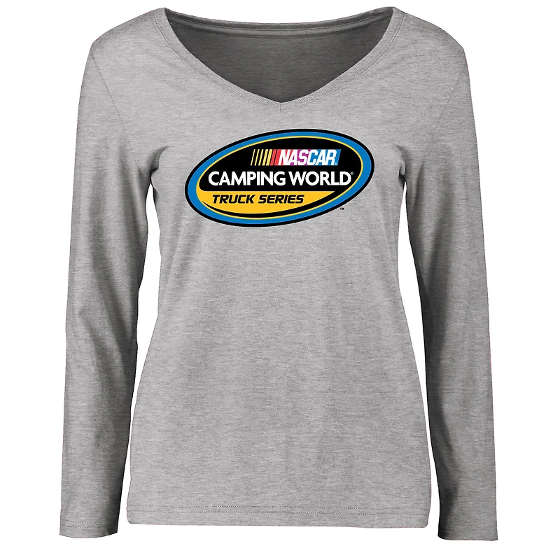Women's Ash NASCAR Camping World Truck Series Long Sleeve T-Shirt