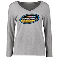 Women's Ash NASCAR Camping World Truck Series Long Sleeve T-Shirt