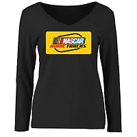 Women's Black NASCAR Home Tracks Logo Long Sleeve T-Shirt