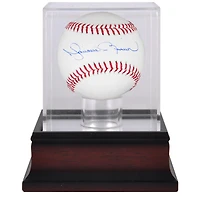 Mariano Rivera New York Yankees Autographed Baseball and Mahogany Baseball Display Case