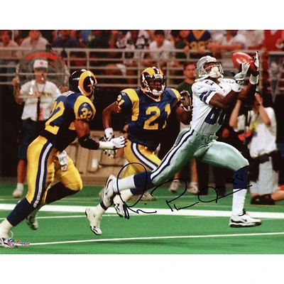 Michael Irvin Dallas Cowboys Autographed 8" x 10" vs St. Louis Rams Photograph