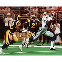 Michael Irvin Dallas Cowboys Autographed 8" x 10" vs St. Louis Rams Photograph