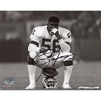Lawrence Taylor New York Giants Autographed 8" x 10" Helmet Sit Photograph