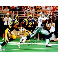 Michael Irvin Dallas Cowboys Autographed 16" x 20" vs St. Louis Rams Photograph