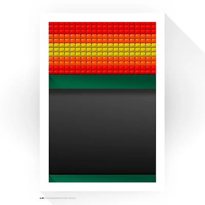 Houston Astros 14" x 20" Astrodome Upper Deck Minimalist Art Giclee Print