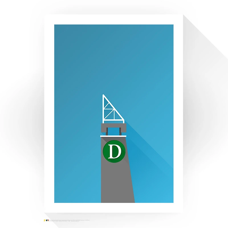 Pittsburgh Pirates 24" x 32" Three Rivers Stadium Gate D Minimalist Art Giclee Print