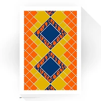 Detroit Tigers 24" x 32" Comerica Park Pewabic Tile Minimalist Art Giclee Print