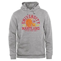 Men's Ash Maryland Terrapins Lets Go Terps Pullover Hoodie