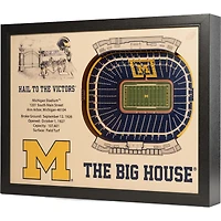 Michigan Wolverines 25.5" x 19.5" Michigan Stadium Stadium Views Wall Art