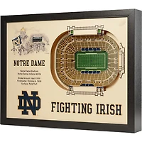 Notre Dame Fighting Irish 25.5" x 19.5" Notre Dame Stadium Stadium Views Wall Art