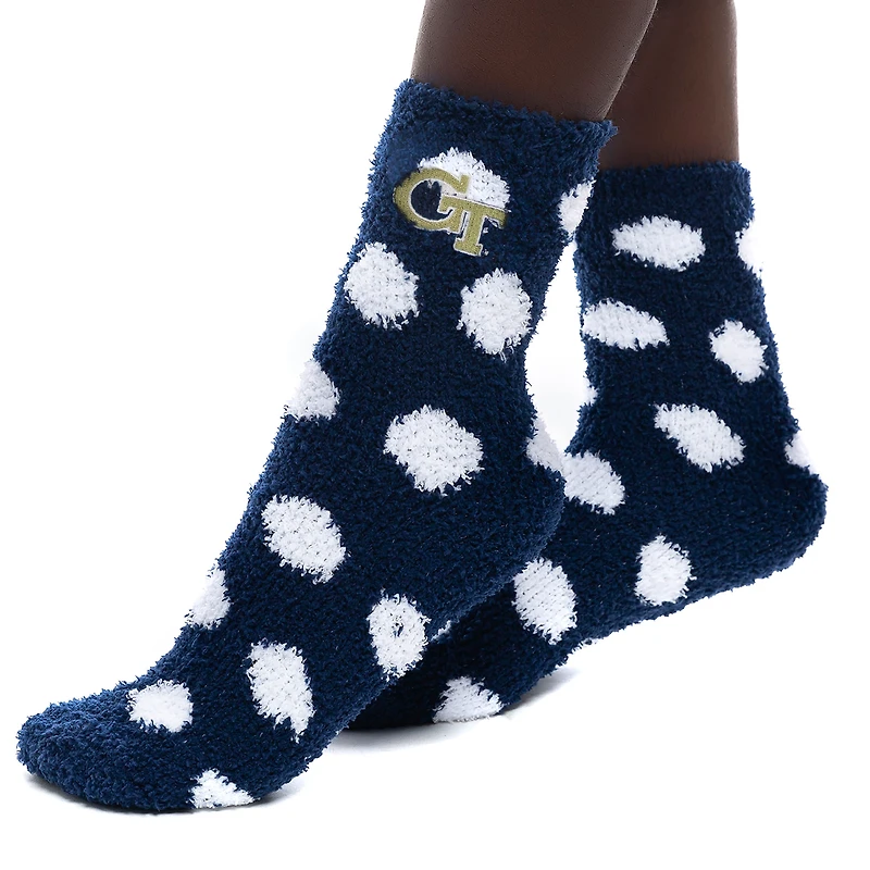 Women's ZooZatz Georgia Tech Yellow Jackets Plush Dot Socks