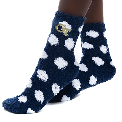 Women's ZooZatz Georgia Tech Yellow Jackets Plush Dot Socks