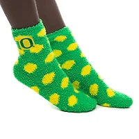 Women's ZooZatz Oregon Ducks Plush Dot Socks